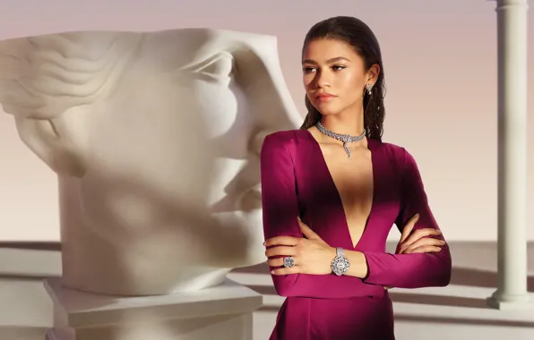Girl, actress, singer, sculpture, Zendaya, Sendee
