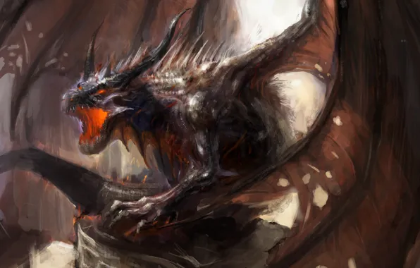 Picture fantasy, dragon, art