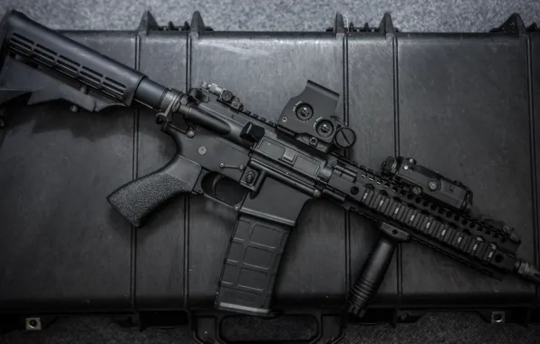 Download wallpaper metal, assault rifle, automatic rifle, section ...