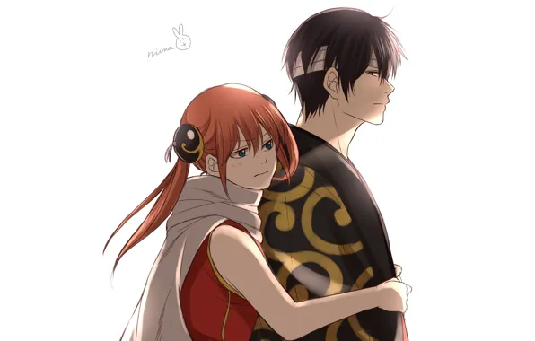 Anime, art, two, Gintama