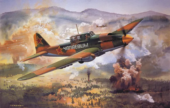 USSR, attack, Il-2, Roy Cross