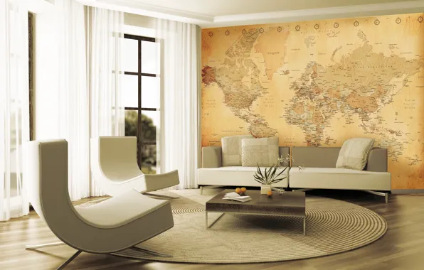 Picture design, style, room, Villa, home, interior, living room