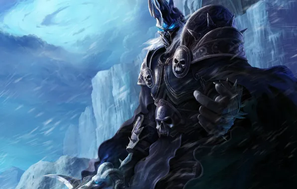 Picture cold, ice, winter, sword, armor, warcraft, wow, world of warcraft