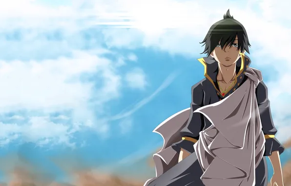 The sky, anime, art, guy, Fairy Tail
