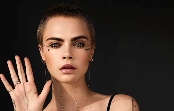 Picture Girl, lips, beautiful, The enchantress, Cara Delevingne