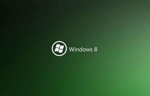Picture green, logo, windows8, sistem