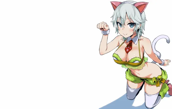 Girl, fantasy, sexy, Anastasia, cleavage, shorts, thighhighs, boobs