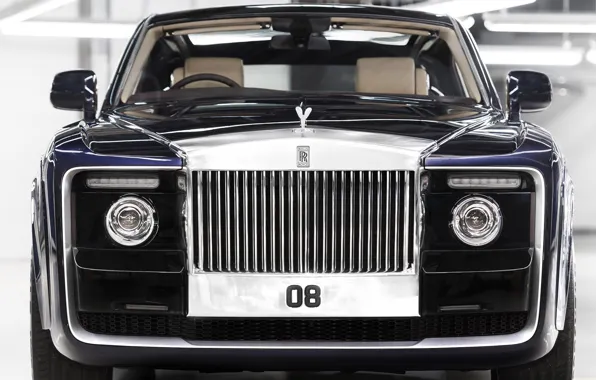Lights, Rolls-Royce, grille, Sweptail