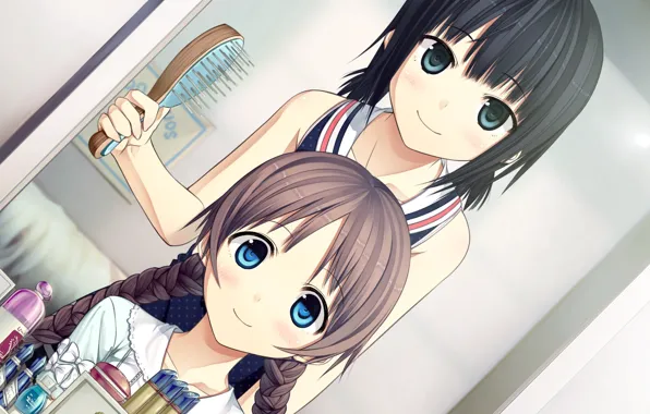 Picture anime, monobeno, art, girl