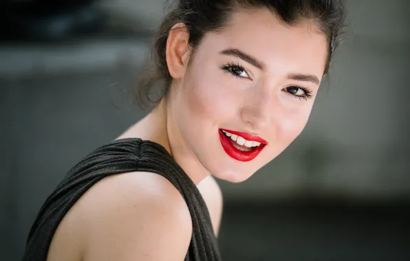 Picture face, smile, model, Anna