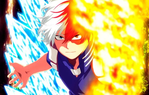 Wallpaper fire, My Hero Academia, Boku No Hero Academy, Todoroki Shoto ...