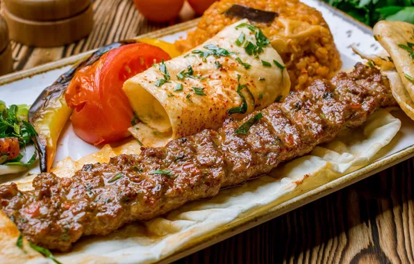 Meat, Turkish Cuisine, Adana Kebab