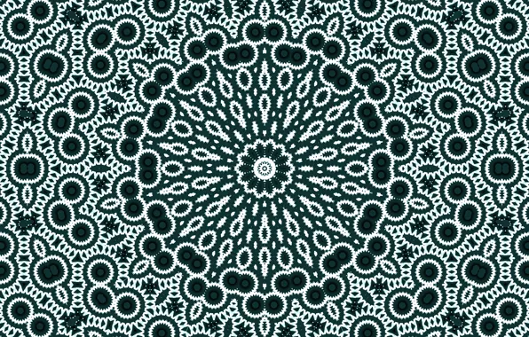 Pattern, round, kaleidoscope