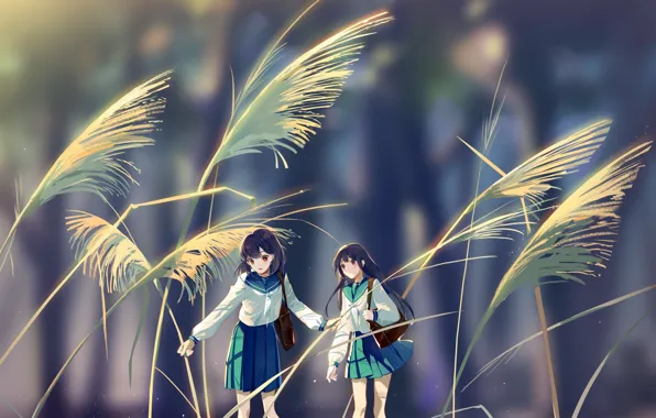 Nature, ears, Schoolgirls