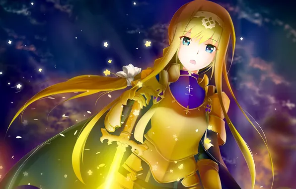 Girl, anime, art, sword art online, Sword Art Online, Asuna