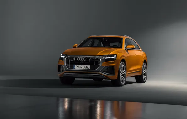 Machine, background, Audi, red, gold