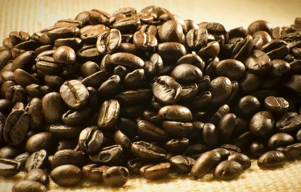 Macro, coffee, grain, macro, beans, coffee