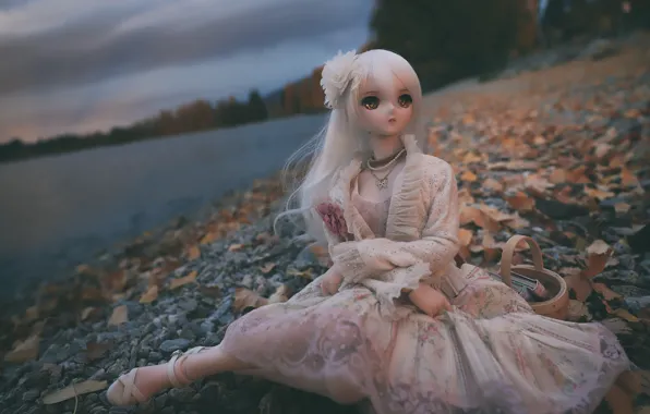 Sea, toy, doll, dress