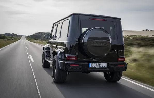 Picture black, Mercedes-Benz, SUV, back, Brabus, AMG, G-Class, G63