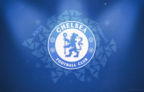 Picture Wallpaper, football, Desk, emblem, football, Chelsea, Chelsea, fans