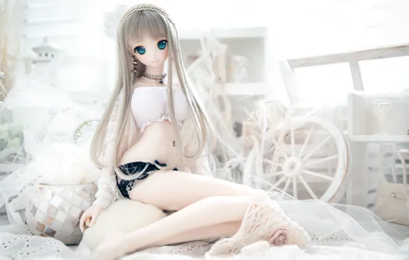 Eyes, feet, doll, wheel, blonde