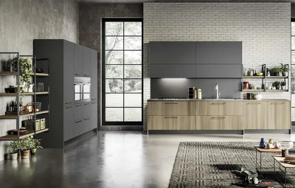 Style, Villa, interior, Italy, kitchen, Italian design, Kitchen Morbegno