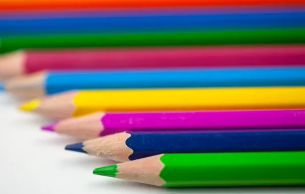 Picture colored, pencils, Pencils, Coloured