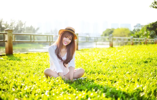 Picture summer, girl, smile