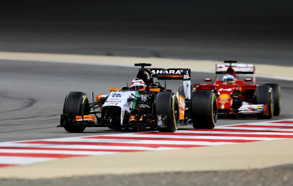 Ferrari, Formula 1, Fernando Alonso, Force India, Alonso, VJM07, Nico Hulkenberg, F14T
