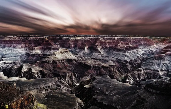The sky, rocks, Grand Canyon