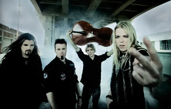 Smoke, group, cello, musicians, Apocalyptica, progressive metal, symphonic metal, instrumental metal