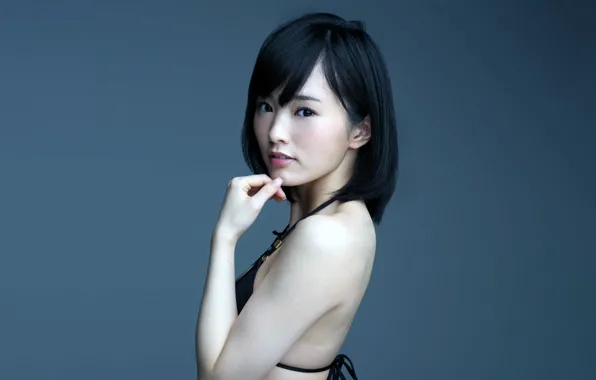 Girl, sexy, beautiful, pretty, lips, face, asian, bikini