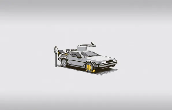 Machine, the film, fine, minimalism, Parking, time machine, back to the future