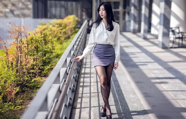 Picture girl, background, Asian