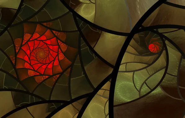 Light, line, pattern, color, spiral