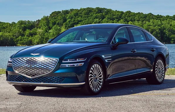 Sedan, exterior, Genesis, G80, 2023, Electrified