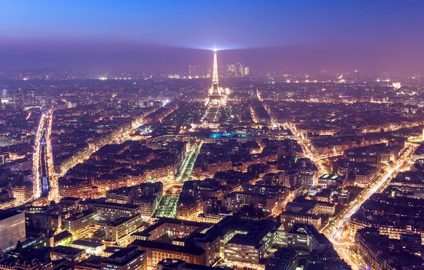 Picture light, the city, lights, France, Paris, tower, home, the evening