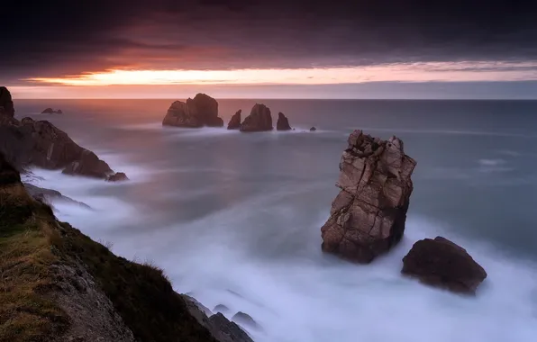 Sea, landscape, rocks