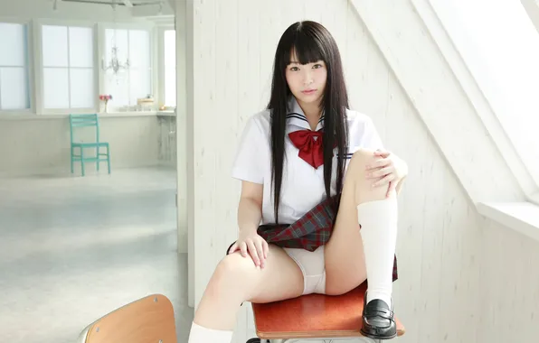 Beautiful, Asian, Model, Table, Woman, Cute, Pretty, Japanese