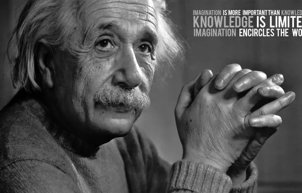 Picture the idea, quote, Einstein