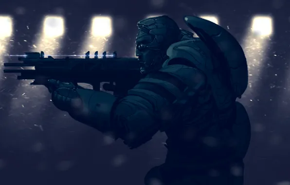 Light, dark, soldiers, machine, Special Force, the team