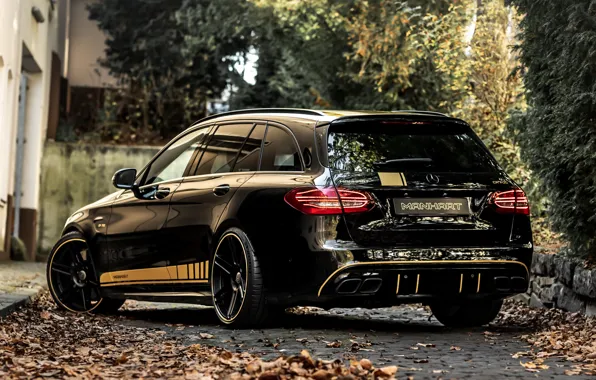Mercedes-Benz, Mercedes, Black, Side, Rear, Manhart, S205, 2021