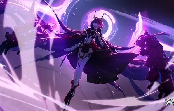 Girl, the demon, fantasy, Honkai Impact 3rd, Raiden Mei