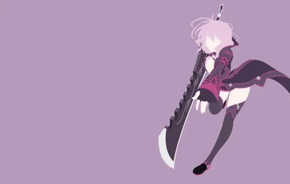 Girl, sword, game, anime, ken, blade, MMORPG, player