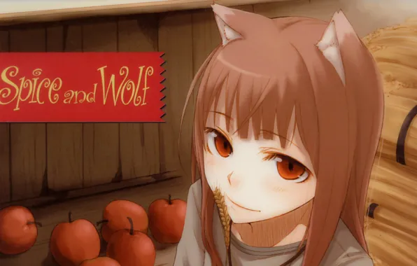Wheat, apples, Horo, ears, Holo, Spice and Wolf, Spice and wolf