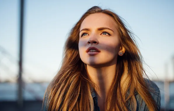 Eyes, look, girl, face, background