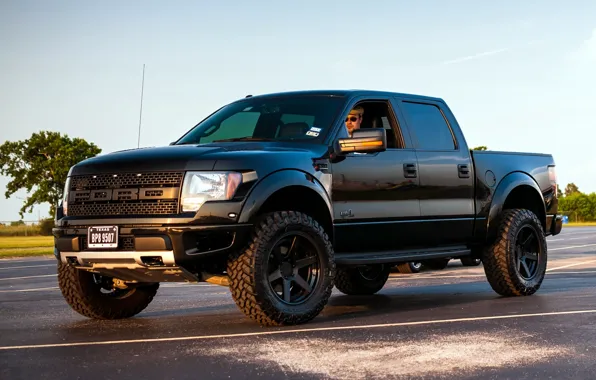 The sky, black, tuning, Ford, Ford, Raptor, pickup, tuning
