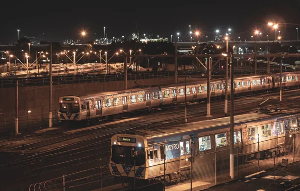 Picture night, Train station, North Melbourne