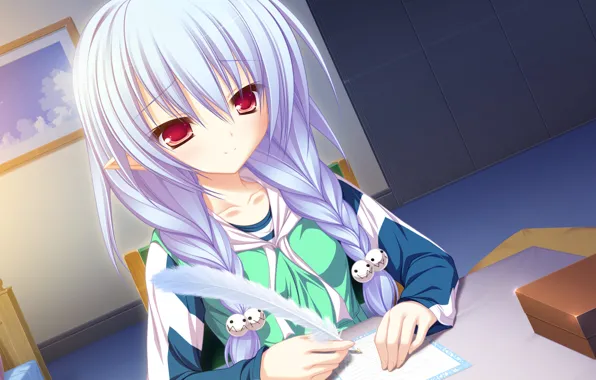 Anime, art, girl, lesson, lunaris filia