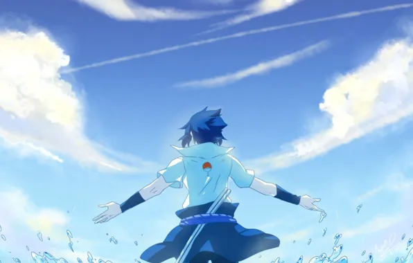 Sea, squirt, guy, is, naruto, art, Sasuke